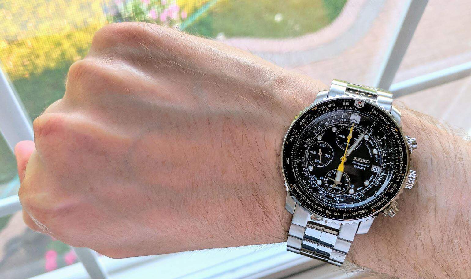 Seiko Flightmaster SNA411 Chronograph Watch kre